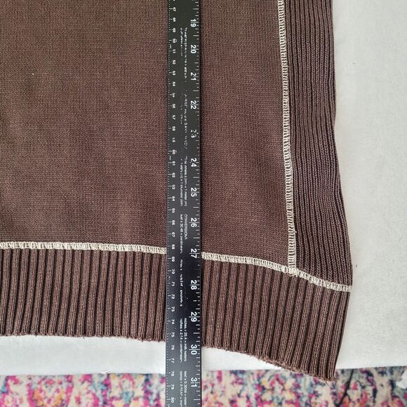 BKE Buckle Brown 1/4 Zip Quarter Zip‎ Standard Fit Sweater Size Large - Picture 7 of 7